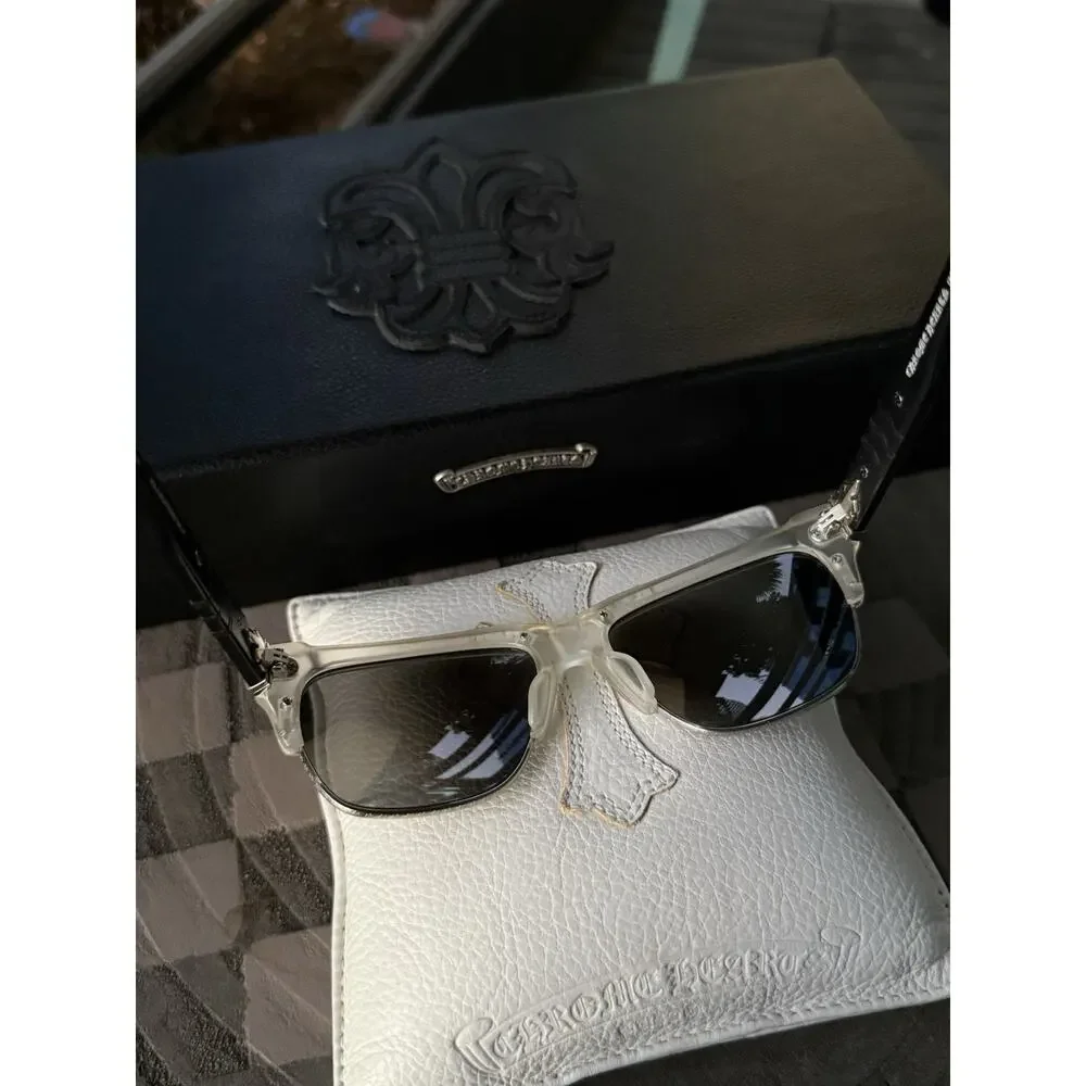 Chrome Hearts Klosterf*ck Sunglasses Two Tone Clear Black Rare Discontinued
